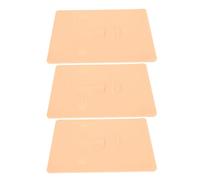 Generic Face Practice Skin Soft Silicone 3D Training Tool for Microblading and Permanent Makeup 3 Pcs