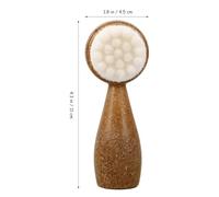 Generic Facial Brush Exfoliator Soft Coconut Fiber Bristles, Dual-Sided Manual Face Cleaning Brush for Gentle Skin Cleansing and Dry Exfoliation, Eco-Friendly Biodegradable Handle for Home