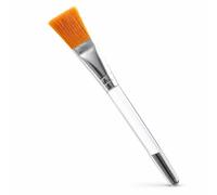 Generic Facial Brush Featuring Soft Synthetic Bristles For Smooth Spreading Of Various Types Flat With Handle Easy Rinse Maintenance Suitable For Skincare Treatments, Orange, Orange