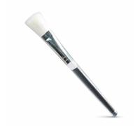 Generic Facial Brush Featuring Soft Synthetic Bristles For Smooth Spreading Of Various Types Flat With Handle Easy Rinse Maintenance Suitable For Skincare Treatments, White, White
