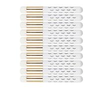 Generic Facial Lash Shampoo Brushes Set of 10 for Comfortable Cleansing and Blackhead Removal Suitable for All Skin Types (White)