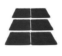 Generic Facials for Chicken Nests, Mats for Chicken Nests 6 Breathable Breathable Pieces Reusable for the Poultry Breeding (Black)