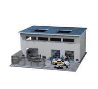 Generic Factory Scene Display Mini Industrial Factory Model Diorama With Built in Lighting PVC Materials Authentic Exterior Details Suitable for model scenes collection setups