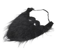 Generic Fake Beard Funny Soft Whiskers for Halloween Cosplay Adjustable Elastic for Kids and Adults (Large black beard)