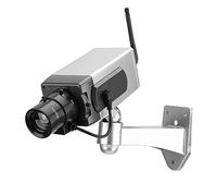 Generic Fake Camera, Dummy Camera Simulation Fake Dummy Outdoor Indoor Power Security CCTV LED Flashing Light Silver