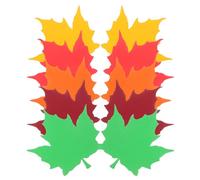 Generic Fall Leaf Cutouts for DIY Crafts and Intricate Designs 50pcs Paper Maple Leaf Shape with Sl ppearance and Decorations at Family Gatherings or Creative Projects