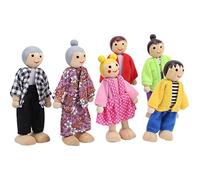 Generic Family Puppets Set, Family Dolls, Doll Toys, Flexible for Kids Children (6 Japanese and Korean puppets)