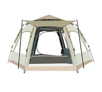 Generic Family Tent, Breathable Mesh Oxford Cloth Camping Tent for Hiking (Small)