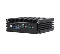 Generic Fanless Industrial PC, Shockproof Metal Box/Cover DDR4 High Speed Memory USB Port Industrial Computer for Automated Industry (GB Plug)