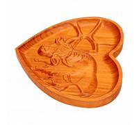 Generic Farmhouse Charcuterie Tray with Compartments for Holiday Parties Pine Wood Construction