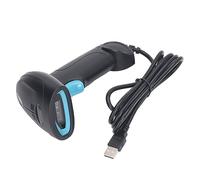 Generic Fast Decoding High Precision 1D Barcode Scanner, USB Wired Barcode Reader for Supermarket Warehouse, Compact Design