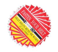 Generic Fasten Your Seatbelt Sticker Labels Pack of 30 Sturdy Adhesive Safety Reminder for Taxi Drivers and Bus Passengers