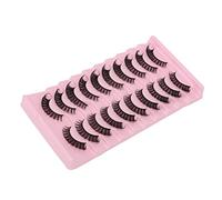 Generic Faux Lashes 10 Pairs Appearance Reusable False Eyelash Kit for Makeup and Costumes Fiber (DH06-4)