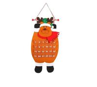 Generic Felt Christmas Advent Calendar Santa Countdown Calendar Hanging Decoration for Home Decor 27.5 * 13.4 Inches for Merry Christmas House (178.00)
