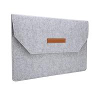 Generic Felt Tablet Sleeve Bag Large Capacity Soft Case for Traveling Office 41 X 27cm Flannel Lined Tablet Carrying Case