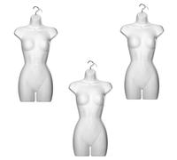 Generic Female Hanging Body Mannequin Form Torso Display Bust (3, Female White Gloss Full Body), MS-ManF-424