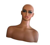 Generic Female Mannequin Head Model Display Head Hat Holder Display Stand with Realistic Facial Features PVC Material Suitable for Retail Shops, Style B