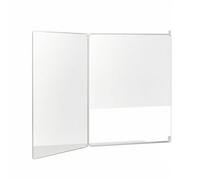 Generic Fence Indoor Gate Panel Foldable Adjustable Resin Panels With Ivory Frame no drill setup with sticky fasteners and traceless nails suitable for, Length 90cm Height 60cm