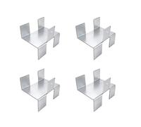 Generic Fence Mounting Clamp Panel Bracket Gravel Board Clip Support Clamp Galvanized Steel Construction Resists wear and Weather Reduces Outward