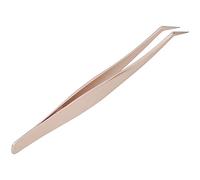 Generic Fiber Tip Lash Tweezers, Lash Tweezers with Exceptional Accuracy and Flair Stainless Steel Eyelash Extension for Precise Separation of False Eyelashes (#2)