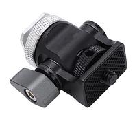 Generic Field Monitor Holder Durable Camera Mount for Video Recorder and Mobile Phone,Adjustable 360° Knob for Videography Enthusiasts (Silver)