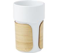 Generic Fika Bamboo Sleeve 340ml Tumbler in White Generic White