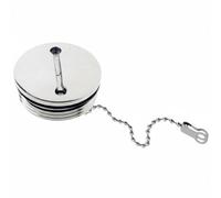 Generic Filler Cap Boat Deck Fill Petrol Fitting 316 Stainless Steel With Retaining Chain Closure Build Suitable for, 38mm Fuel Filler Port Accessory
