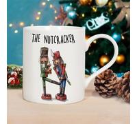 Generic Fine China Nutcracker Mug, 10cm x 8cm, Christmas, Multi, Reusable, Classic, Hand Wash Only
