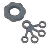 Generic Finger Exerciser Silicone Wearable Flexible Washable Soft Reduce Stiffness Hand Grip Strengthening Skin-Friendly For Weak Hands For Elderly (Dark Gray)
