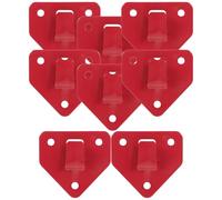 Generic Fire Extinguisher Bracket Wall Mount 8Pcs Metal Hooks for 2Kg 6Kg 9Kg Co2 Extinguishers Workshop Garage Home Use Red Heavy Duty