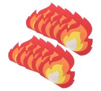 Generic Fire Pattern Napkins 2 Packs 20pcs Each Red Tissue for Bonfire Night and Pentecost Party Supplies