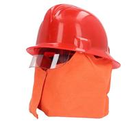 Generic Firefighter Helmet Shock Resistant with Flame Resistant Thermal Layer for Emergency Rescue Safety Operations, ABS Material, 1 Unit
