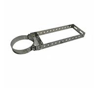 Generic Fireplace Support Bracket Heavy Duty Clamp Flue Pipe Bracket Chimney Pipe Support Heat Duct Mount Stainless Steel Hardware with Wide Base and Locking, 200mm Diameter Long Style 1.8mm Thick