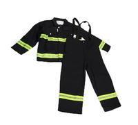 Generic Fireproof Heatproof Clothing with Reflective Strips for Firemen Protective Workwear Mystical/Fantasy Resistant Uniform for Welding Firefighters Anti-Radiation Coat Trousers for Harsh (M)