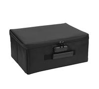 Generic Fireproof High Temperature Resistant Document Box Portable Fireproof File Bag with Lock for Office Travel, Black