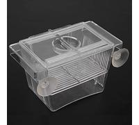 Generic Fish Breeding Box Durable Acrylic with Multi-Room Design for Baby Fish and Aggressive 4.92x2.75x2.75in