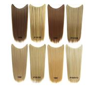 Generic Fish Line Hair Extensions Human Remy Straight One Piece for Women Medium Brown Add Volume for Daily Party Use