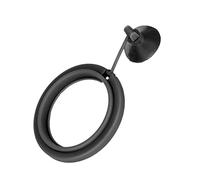 Generic Fish Tank Floating Food Circle Strong Suction Cup Aquarium Feeder for Feeding Flake Foods, Plastic Fish Tank Ring Feeder for, for (Black)