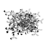 Generic Fishing Propeller Blades 100pcs Three Blade Metal 10x3.6mm (Silver)