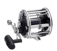 Generic Fishing Reel Trolling Round Boat With Metal Body Right Crank Handle Adjustable Front Drag Firm Seat suitable for deep water lines saltwater pursuits boat angling, PN400-10