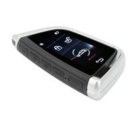 Generic Fit for Smart Remote Car Key 5.0 Bluetooth Anti-Lost Keyless Entry Auto Lock Fob for All Models with One Click Start, Zinc Alloy Material (Silver)