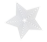 Generic Five-Pointed Star Metal Cutting Die Practical Carbon Steel Embossing Folder for Making Unique Gifts, Ideal for Scrapbooks and Home Decor, 1 Pack