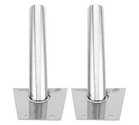 Generic Flag Pole Holder Brackets Easy Installation and Versatile Application Stainless Steel 2pcs Product Accessories for Outdoor Wall Mounting Suitable for Outdoor Events and Patio Use