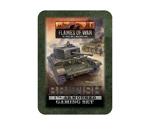 Generic Flames of War: British 7th Armoured Gaming Set (TD049) - Tabletop Game Accessory Set - Historical (World War II) - Age 8+