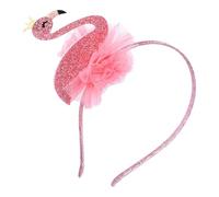 Generic Flamingo Headband for, Lace Party Hair Accessory, Stage Performance Headdress, Creative Birthday and Hawaiian Party Hair Hoop