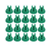 Generic Flat Fan Spray Tip 20pcs, Durable Plastic Nozzles for Even Spray Distribution for Agricultural Spraying and Drones (Green)