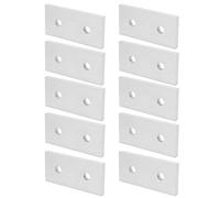 Generic Flat Joining Plate Aluminum Connecting Reinforcement Tool 10 Pcs Practical 2-Hole Design for Construction Projects (4040)