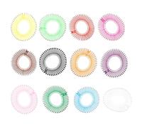 Generic Flexible Circle Comb Headband 12Pcs Propylene Hair Styling Accessories Fits Various Head Sizes for Face Washing and Makeup