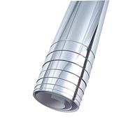 Generic Flexible Mirror Sheets, 19.7x39.4in, Silver, Plastic, Mirror, Rectangular, Indoor, Roll, Solid, Great for Craft Home Wall Decor