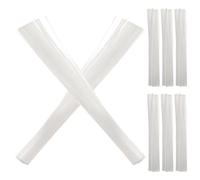 Generic Flexible Nail Extension Fibers and 100pcs Supple the Touch Can be Cut and Trimmed White Fibre Material for Manicure DIY Use for Nail Salons and Personal DIY Art Supplies